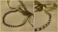 collier chaines ocres + ruban doré + perles nacrées.jpg